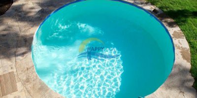 Happypool - Piscina îngropată rotundă cu pereți din oțel galvanizat